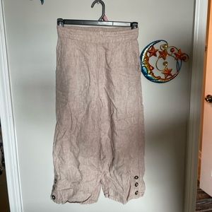 Linen Paperbag Pants